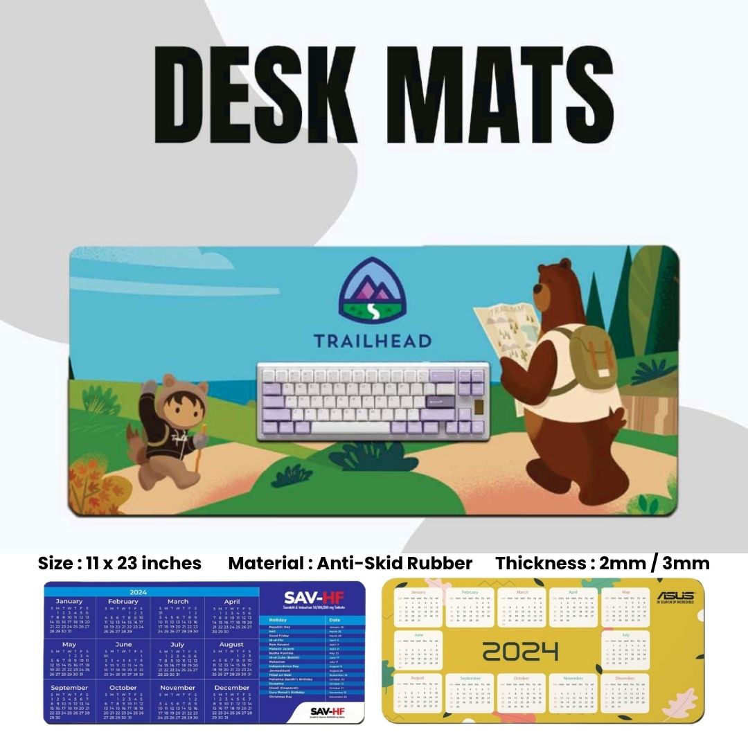 Custom Printed Anti-Skid Desk Mat